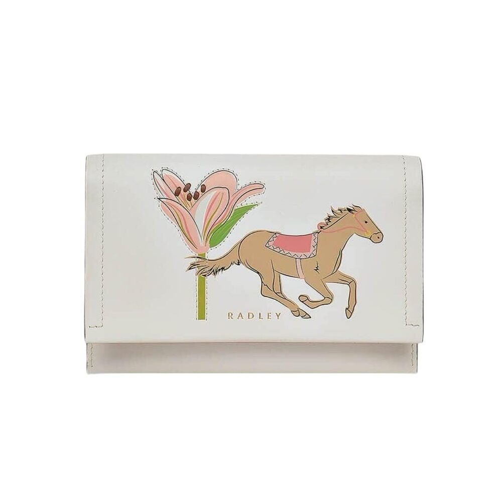 5149 London Kentucky Derby 25 Medium Flapover Leather Wallet